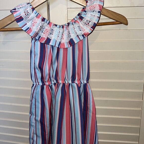 GirlsĀ ā¤ļøpinkā4tāstripedādress - Picture 4 of 4